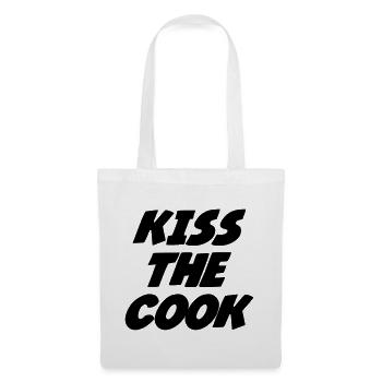 Embrasse le cuisinier - cuisine - Sac en tissu - blanc - Devant