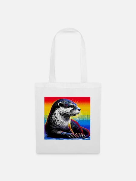 Otter - Stoffbeutel - Weiß