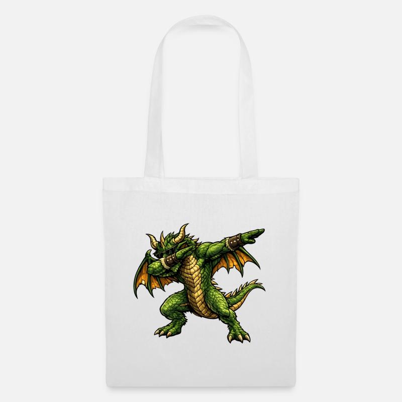 Serious Dabbing Dragon - Tote Bag - white