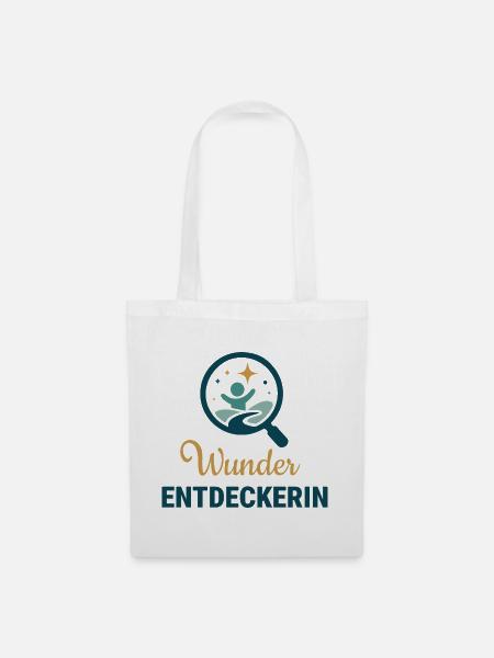 Wunder Entdeckerin - Stoffbeutel - Weiß