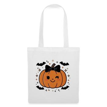 Cute Halloween Pumpkin Y2K Retro - Stoffbeutel - Weiß - Vorne