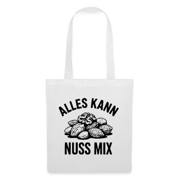 Alles Kann Nuss Mix Für Nussliebhaber - Stoffbeutel - Weiß - Vorne