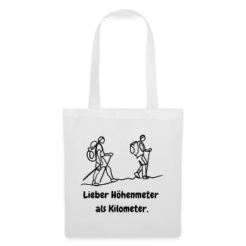 lieber höhenmeter als kilomenter - Stoffbeutel - Weiß - Vorne