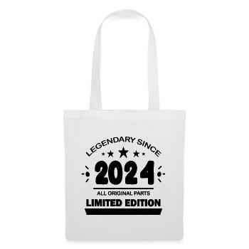 Jahrgang 2024 - Stoffbeutel - Weiß - Vorne