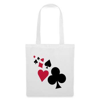 Playing Cards - Stoffbeutel - Weiß - Vorne