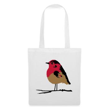 A robin on branch - Tote Bag - white - Front