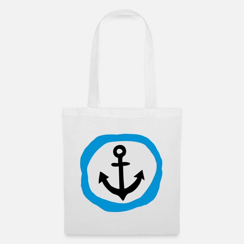 Anker Geschenk aus der Heimat maritim Seemann - Stoffbeutel - Weiß
