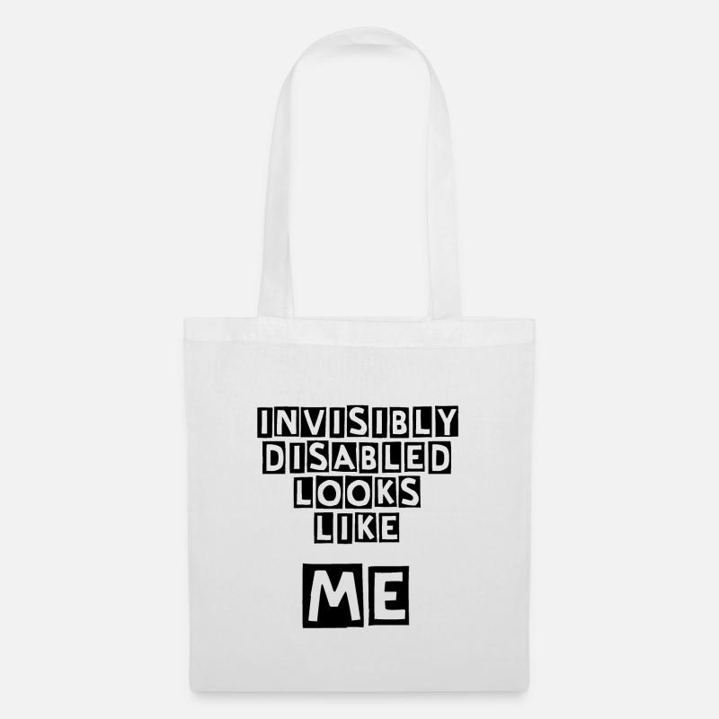 Invisibly Disabled - Tote Bag - white
