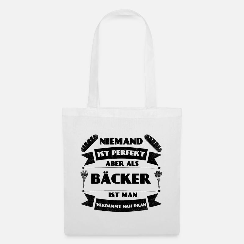 Perfekter Bäcker Bäckerei Brot Backen Gebäck - Stoffbeutel - Weiß