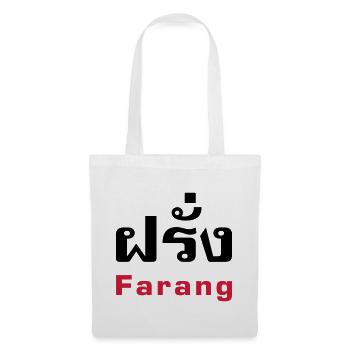 Farang / Thai for Westerner - Thai Language - Tote Bag - white - Front
