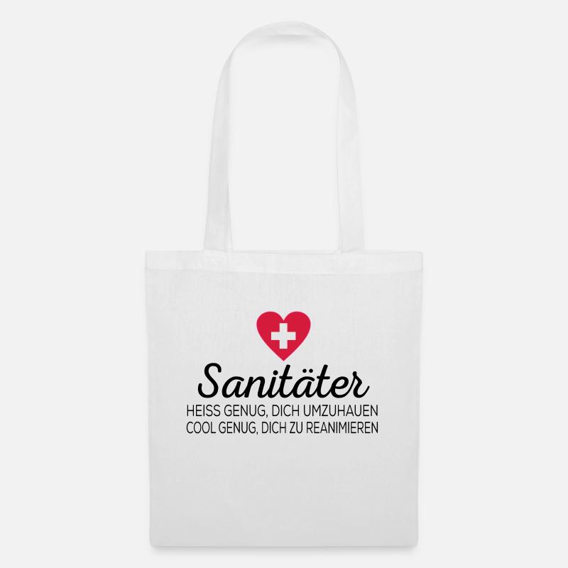 Sanitäter - Stoffbeutel - Weiß