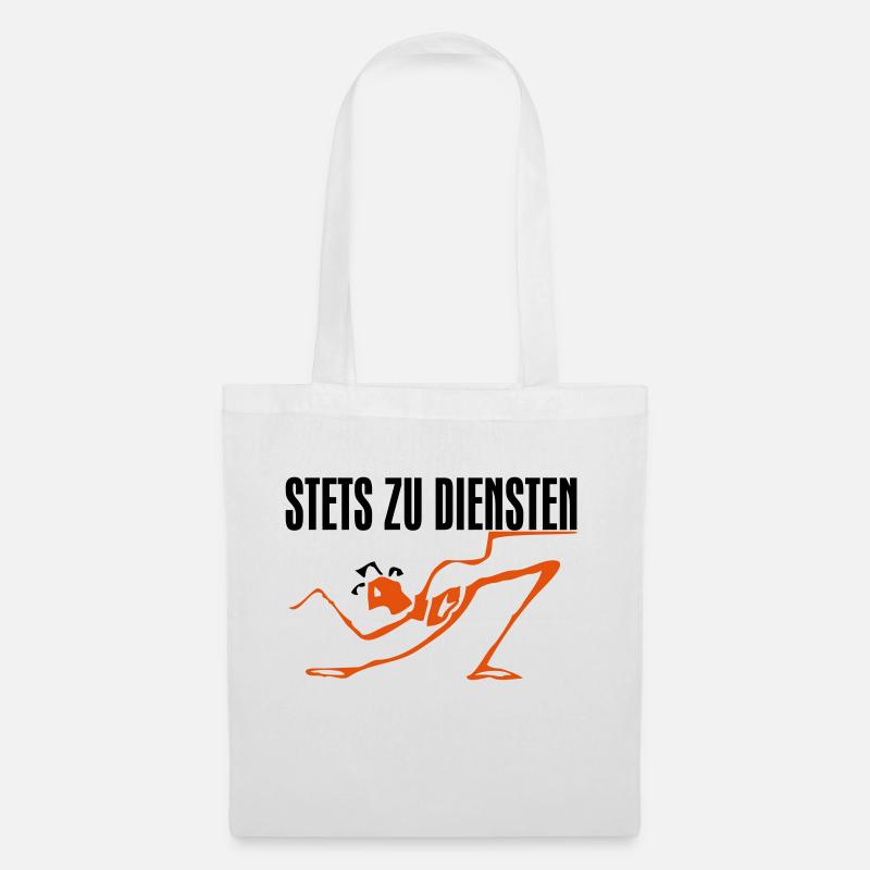 Stets zu Diensten - Stoffbeutel - Weiß