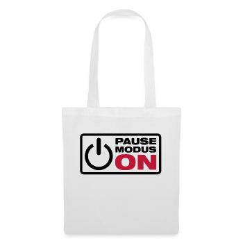 pause_modus_on_f2 - Tote Bag - white - Front