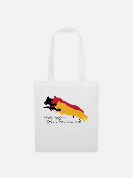 altdeutscher schäferhund - Stoffbeutel - Weiß