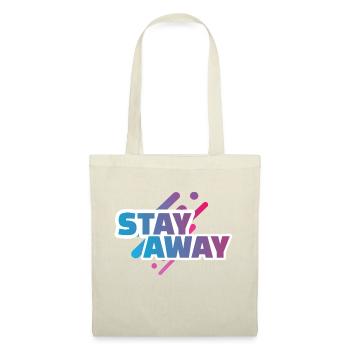 Restez loin - restez loin - Sac en tissu - nature - Devant
