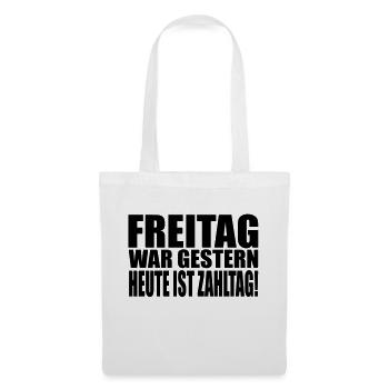 salaire - Sac en tissu - blanc - Devant