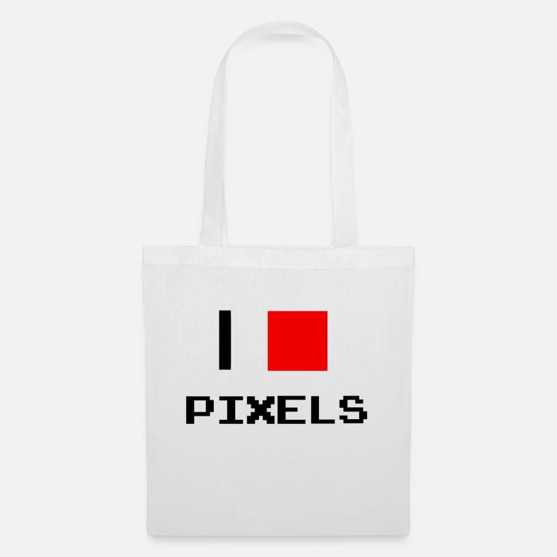 pixel - Stoffbeutel - Weiß