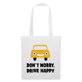 Conduire une voiture - Sac en tissu - blanc - Devant