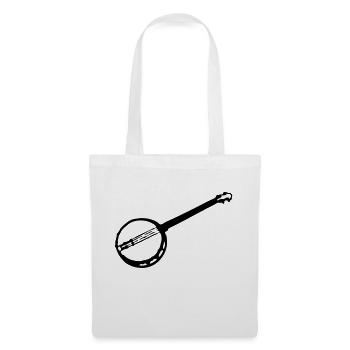 musical instrument plectrum banjo - Tote Bag - white - Front