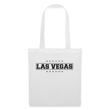 Las Vegas USA Reise Trip Logo Design mit Sternen - Stoffbeutel - Weiß - Vorne
