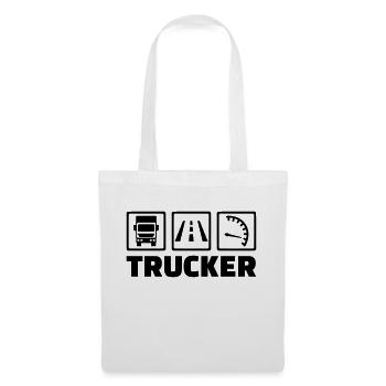Trucker - Sac en tissu - blanc - Devant