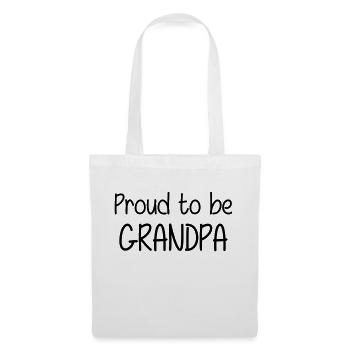 Proud to be Grandpa - Sac en tissu - blanc - Devant