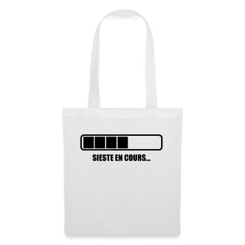 Sieste en cours - Humour - Drôle - Blague - Fun - Sac en tissu - blanc - Devant