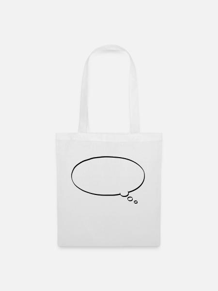 Thought bubble - Tote Bag - white