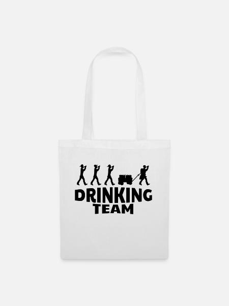 drinking team - Stoffbeutel - Weiß