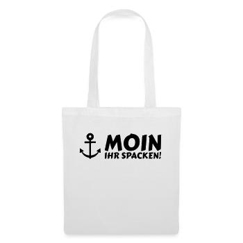 moin ihr spacken - Stoffbeutel - Weiß - Vorne