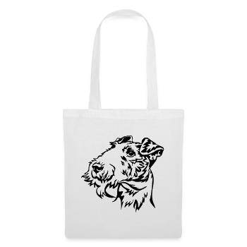 Fox terrier head - Tote Bag - white - Front
