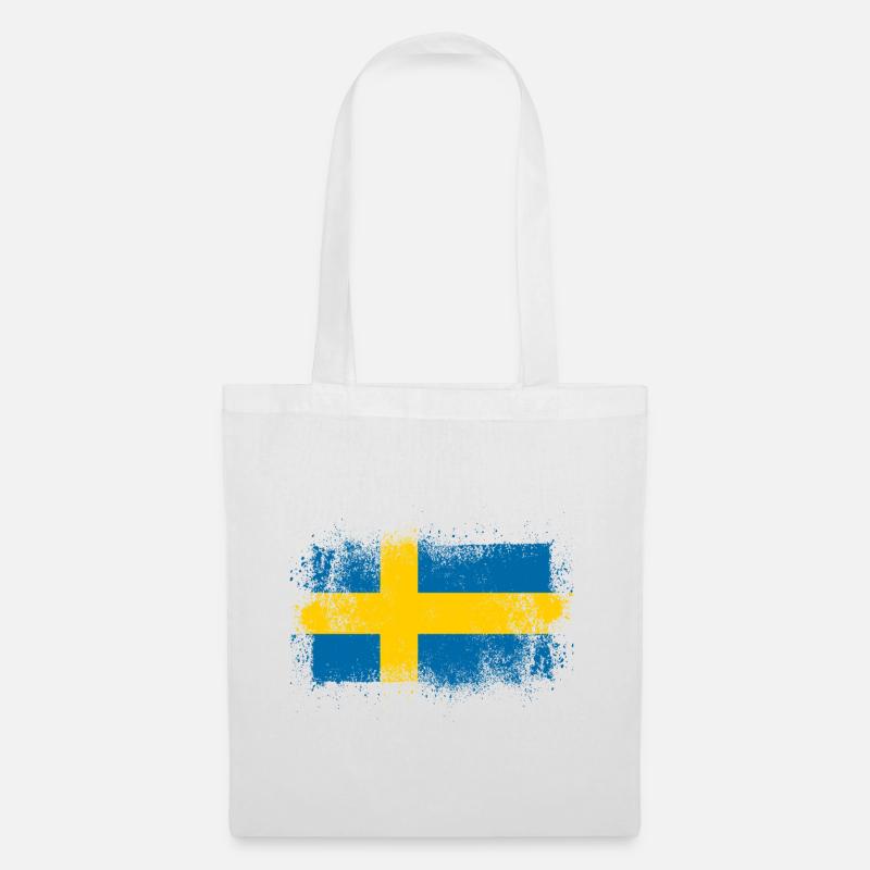 Schweden - Stoffbeutel - Weiß
