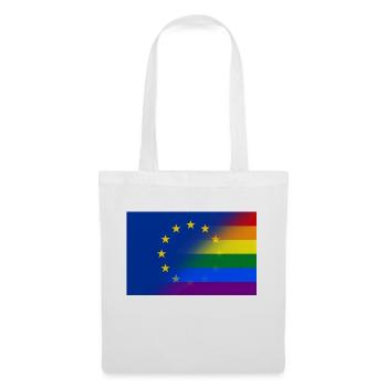 L’Union européenne unie au drapeau de la Pride - Sac en tissu - blanc - Devant