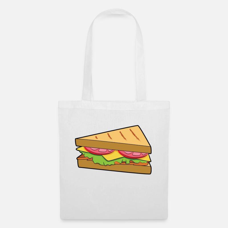 Sandwich - Stoffbeutel - Weiß