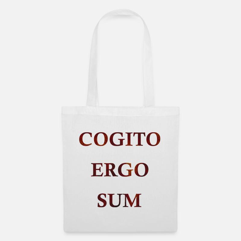Cogito Ergo Sum - Stoffbeutel - Weiß