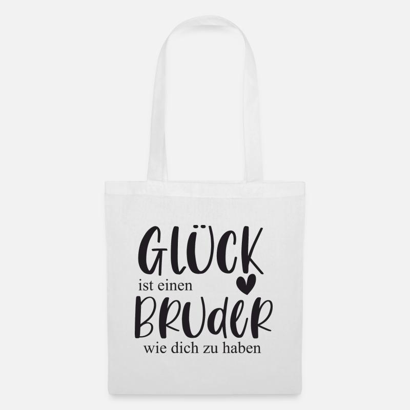 Bruder süßes Geschenk Bedanken - Stoffbeutel - Weiß