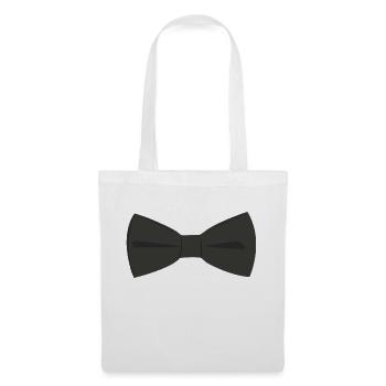 Nœud papillon - Sac en tissu - blanc - Devant