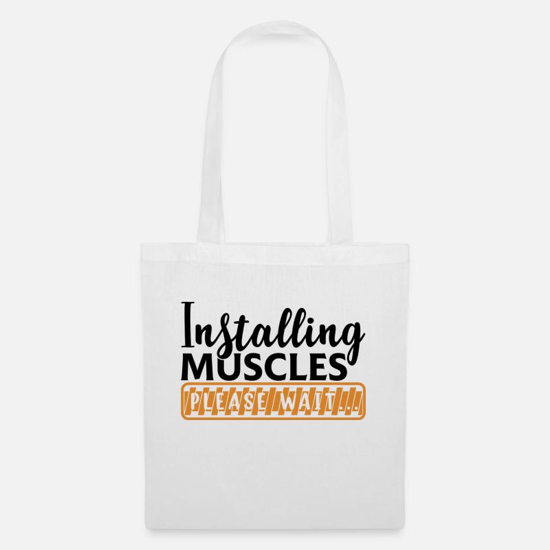 Installing muscle - Tote Bag - white