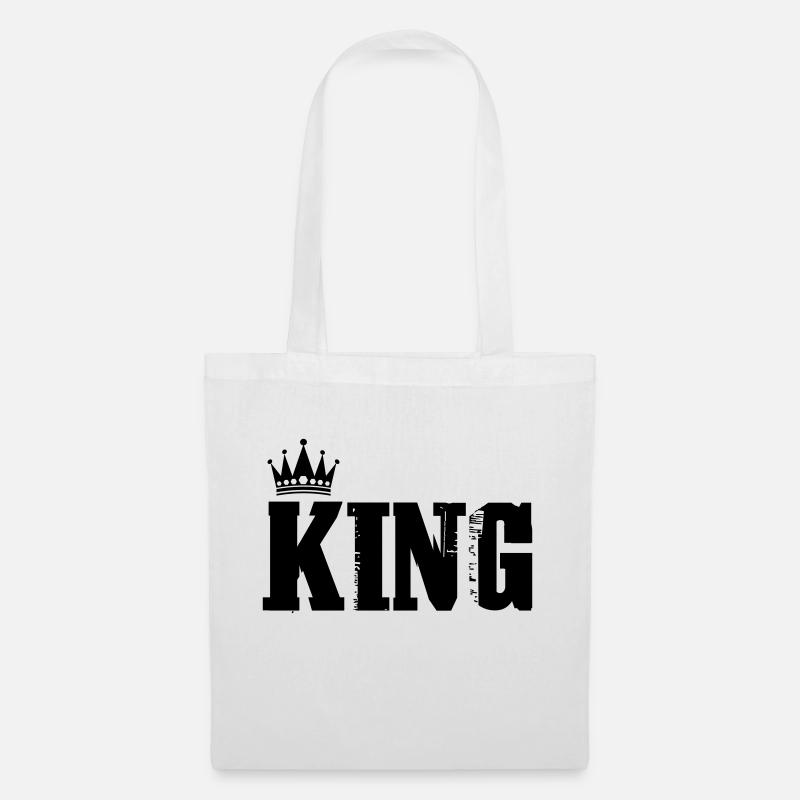King - Stoffbeutel - Weiß