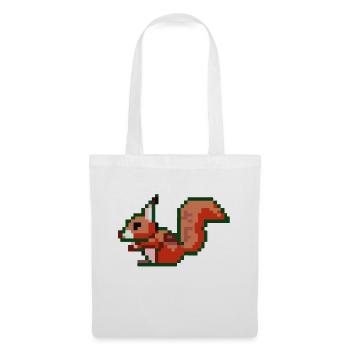 Squirrel Pixel Art Gift Idea - Tote Bag - white - Front