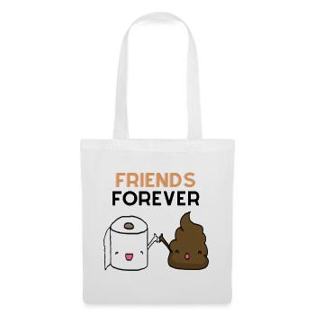 Freunde Forever: High-Five Toilettenpapier - Stoffbeutel - Weiß - Vorne