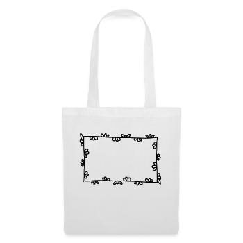 Floral Garland Flowers Hearts 31 Drawing Area 31 - Tote Bag - white - Front