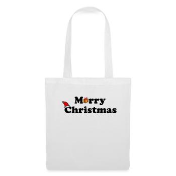 Merry Christmas - Stoffbeutel - Weiß - Vorne
