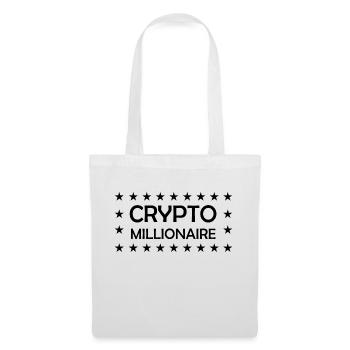 Crypto Bitcoin Trading - Stoffbeutel - Weiß - Vorne