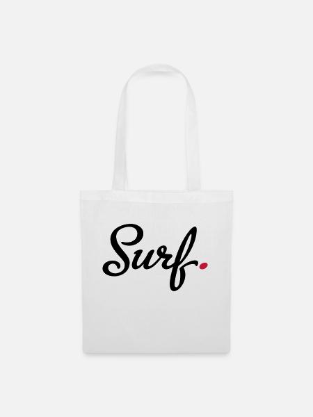 surf - Stoffbeutel - Weiß