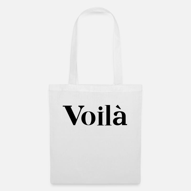 Voilà - da schau an! - Stoffbeutel - Weiß