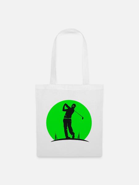 Golf, Golf, Vintage Golf - Stoffbeutel - Weiß