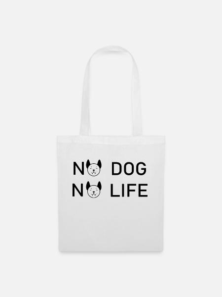 Dog Hund - Stoffbeutel - Weiß