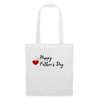 Bonne fête des pères pour les cadeaux - Sac en tissu - blanc - Devant