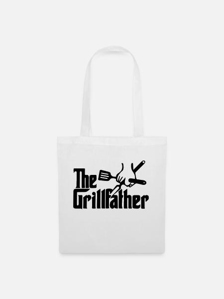 Der Grillvater - Stoffbeutel - Weiß